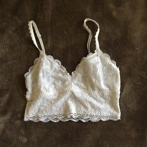 Gilly Hicks White Lace Bralette